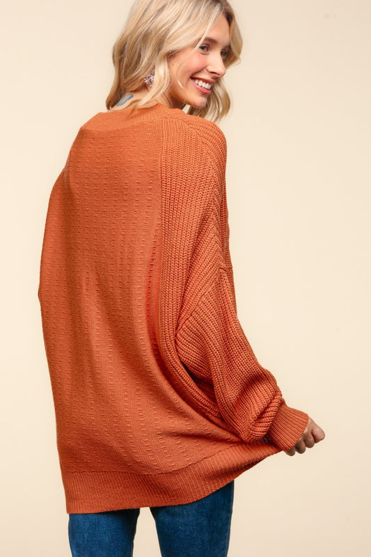 Haptics Full Size Side Slit Texture Asymmetric Sweater Shirt Apparel Clothing Tops Haptics Ship from USA Shirts USA Women Trendsi https://www.cyberehub.com