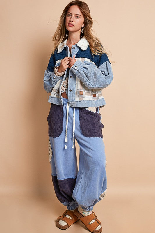 POL Corduroy Jacquard Patchwork Button Up Jacket Apparel Apparel POL Ship from USA TikTok Trendsi Trendsi https://www.cyberehub.com