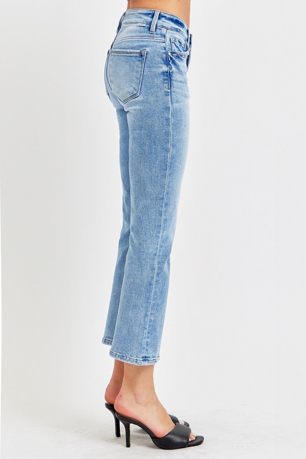 RISEN Full Size Low Rise Crop Slim Straight Jeans Bottoms Bottoms Clothing RISEN Ship from USA Women Trendsi https://www.cyberehub.com