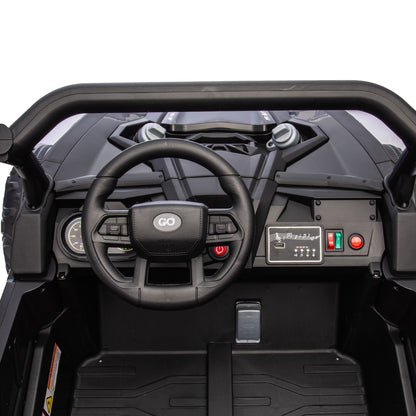 24V Two-Seater Kids Ride On UTV W/Parents Remote Control,Four-Wheel Suspension,Slow Start,Large wheel design,Anti-collision bar,Storage space,Music,USB,Bluetooth,Volume control,LED lights for Kids 3+. Giga Kids Toys Giga https://www.cyberehub.com