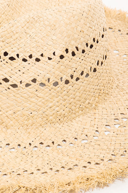 Fame Openwork Raw Hem Weave Hat Fame Accessories Ship from USA TikTok USA Trendsi https://www.cyberehub.com