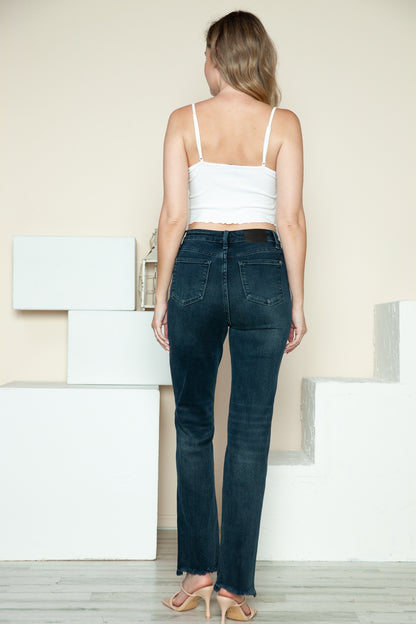 Judy Blue Full Size Button Fly Hem Destroy Straight Jeans Bottoms Bottoms Clothing Judy Blue Ship from USA Women Trendsi https://www.cyberehub.com