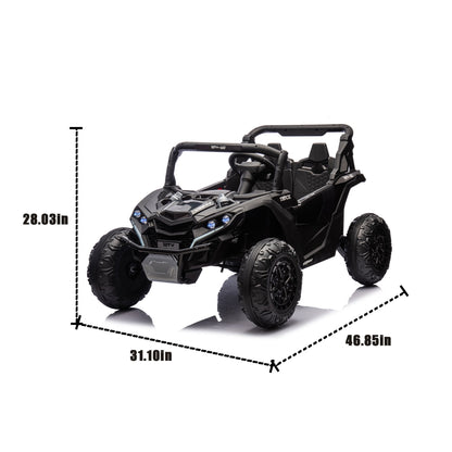 24V Two-Seater Kids Ride On UTV W/Parents Remote Control,Four-Wheel Suspension,Slow Start,Large wheel design,Anti-collision bar,Storage space,Music,USB,Bluetooth,Volume control,LED lights for Kids 3+. Giga Kids Toys Giga https://www.cyberehub.com