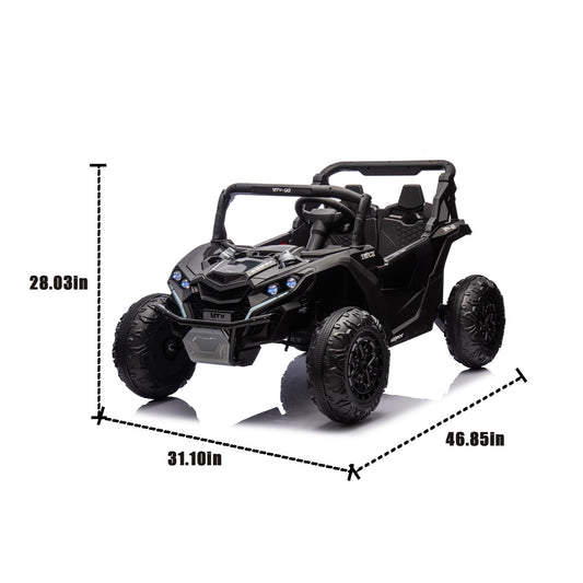 24V Two-Seater Kids Ride On UTV W/Parents Remote Control,Four-Wheel Suspension,Slow Start,Large wheel design,Anti-collision bar,Storage space,Music,USB,Bluetooth,Volume control,LED lights for Kids 3+. Giga Kids Toys Giga https://www.cyberehub.com