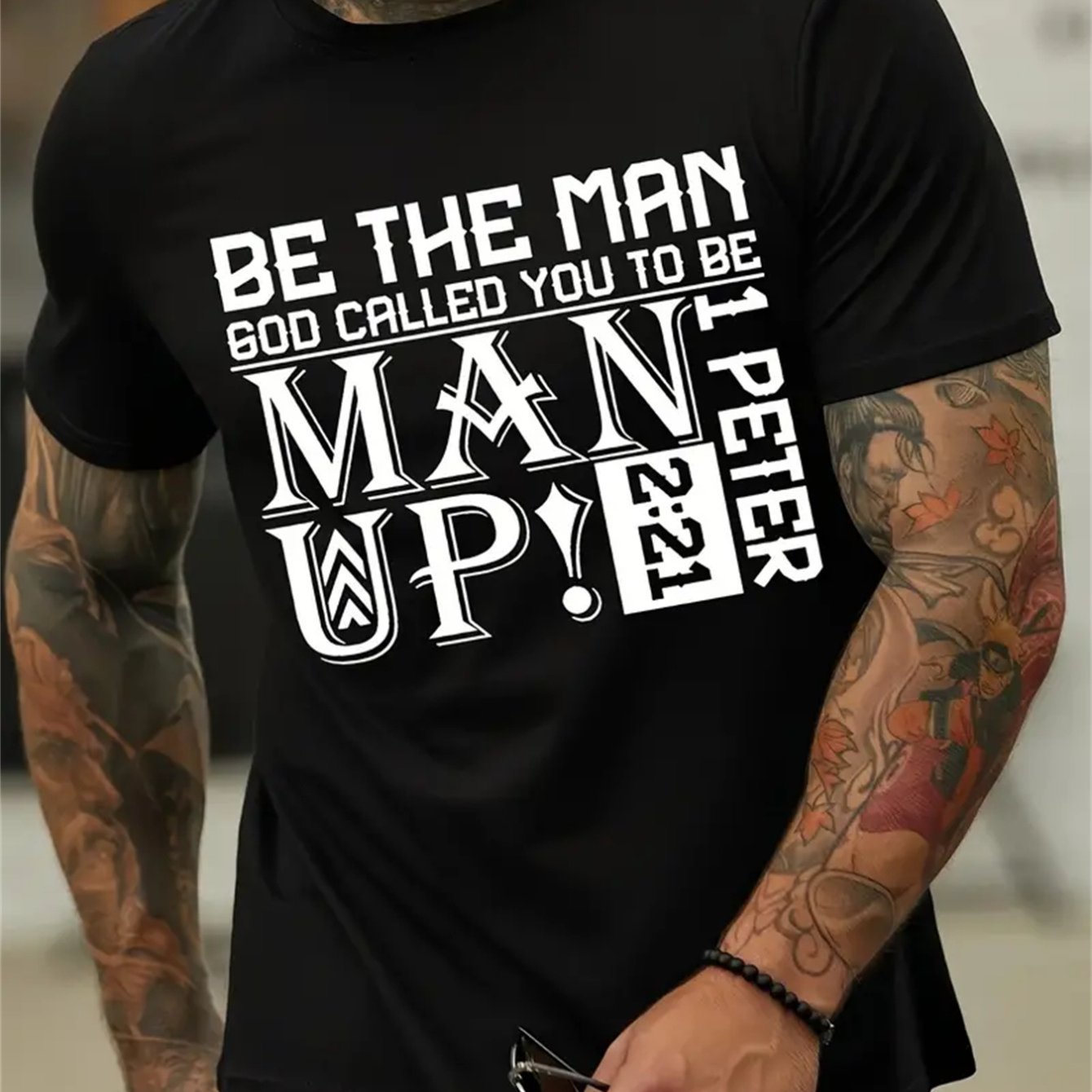 Men's Creative Tops, Casual Short Sleeved Round Neck T-shirts, Summer Outdoor Men's Clothing Black Apparel/Shirt/Graphic Shirt SNULLO https://www.cyberehub.com