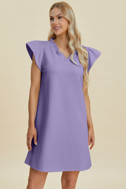 Double Take Full Size Ruffled V-Neck Cap Sleeve Dress Apparel/Dress Double Take Dress Ship from USA TikTok Trendsi USPS Walmart Walmart Apparel Trendsi https://www.cyberehub.com