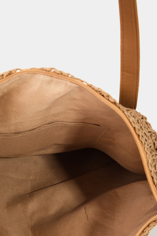 Fame Straw Braided Tote Bag Fame Accessories Ship from USA TikTok USA Trendsi https://www.cyberehub.com