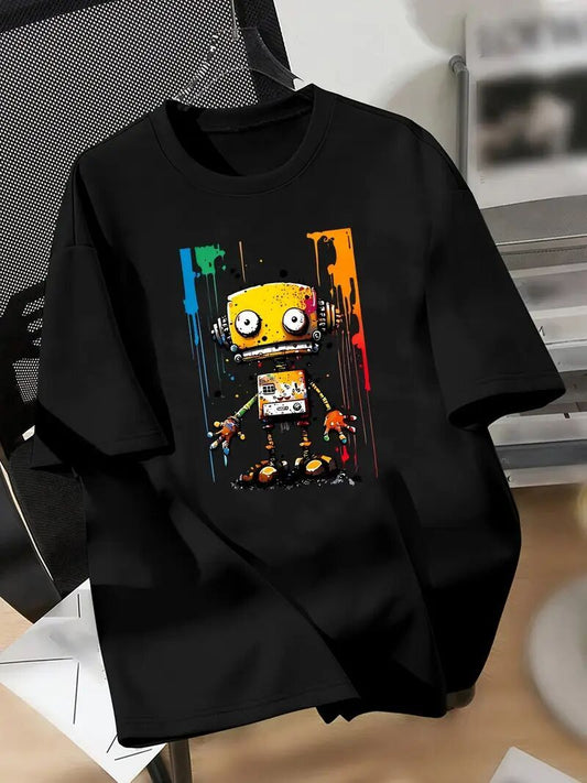 Men's Printed Short-sleeved T-shirt Apparel/Shirt/Graphic Shirt SNULLO https://www.cyberehub.com