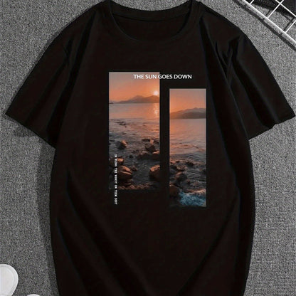 Men's Creative Casual Short Sleeved Round Neck T-shirt Apparel/Shirt/Graphic Shirt SNULLO https://www.cyberehub.com