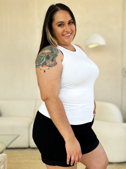 Basic Bae Full Size Round Neck Slim Tank Apparel/Tops Basic Bae Ship from USA TikTok Tops Trendsi USPS Walmart Walmart Apparel Trendsi https://www.cyberehub.com