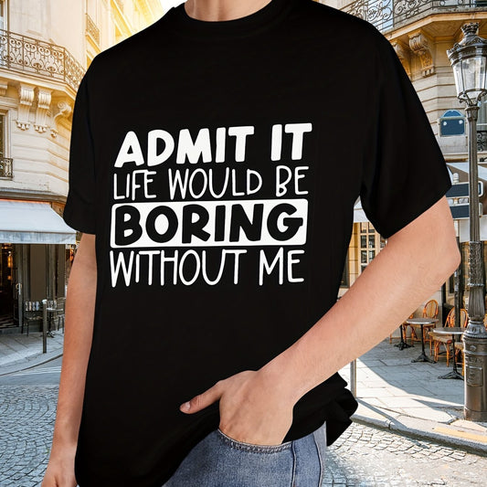 Admit It... Printed T-shirt, Men's T-shirt, Summer Casual Short Sleeved T-shirt Apparel/Shirt/Graphic Shirt SNULLO https://www.cyberehub.com