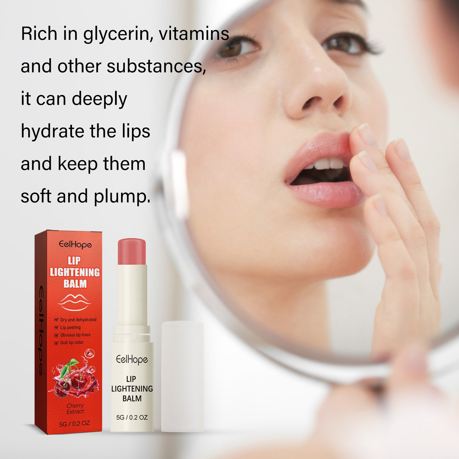 Cherry Moisturizing Lip Balm Moisturizes, Hydrates, Removes Dead Skin And Moisturizes Dry, Cracked Lips Health & Beauty Health Eprolo https://www.cyberehub.com