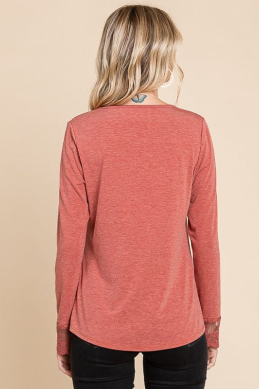 Super Lady Full Size Lace Detail Round Neck T-Shirt Apparel/Tops Ship from USA Super Lady TikTok Tops Trendsi USPS Walmart Walmart Apparel Trendsi https://www.cyberehub.com