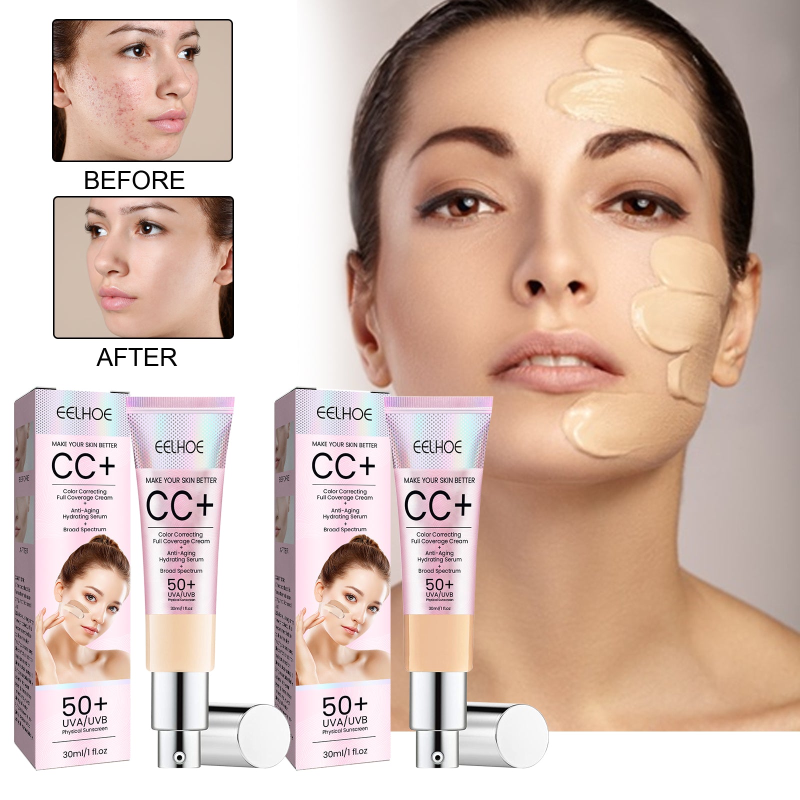 Face Repair Cc Cream Natural Concealer, Water Resistant, Moisturizing And Repairing Brightening Skin Health Eprolo https://www.cyberehub.com