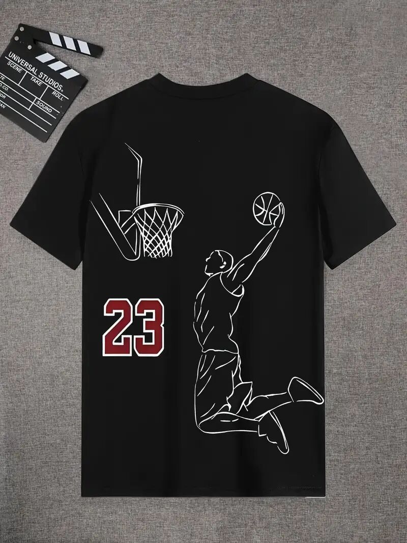Men's Printed Short-sleeved T-shirt Black Apparel/Shirt/Graphic Shirt SNULLO https://www.cyberehub.com