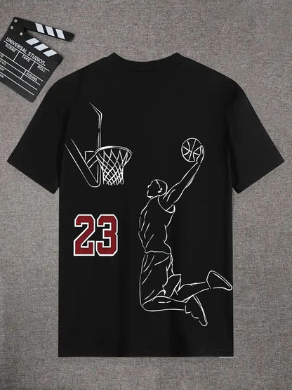 Men's Printed Short-sleeved T-shirt Black Apparel/Shirt/Graphic Shirt SNULLO https://www.cyberehub.com