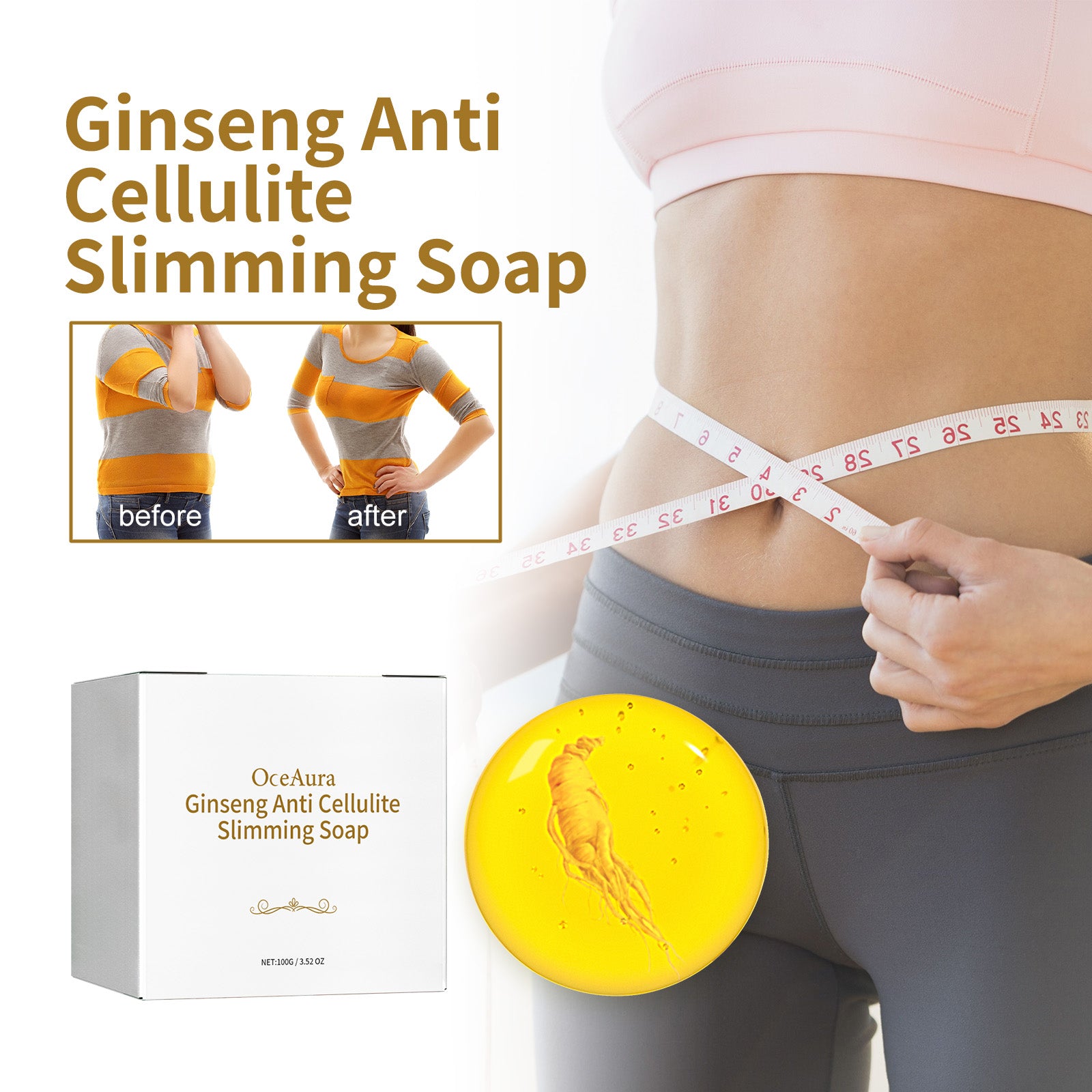 Ginseng Anti Cellulite Slimming Soap, Body Bath Cleansing, Moisturizing, Firming And Toning Body Soap Health Eprolo https://www.cyberehub.com