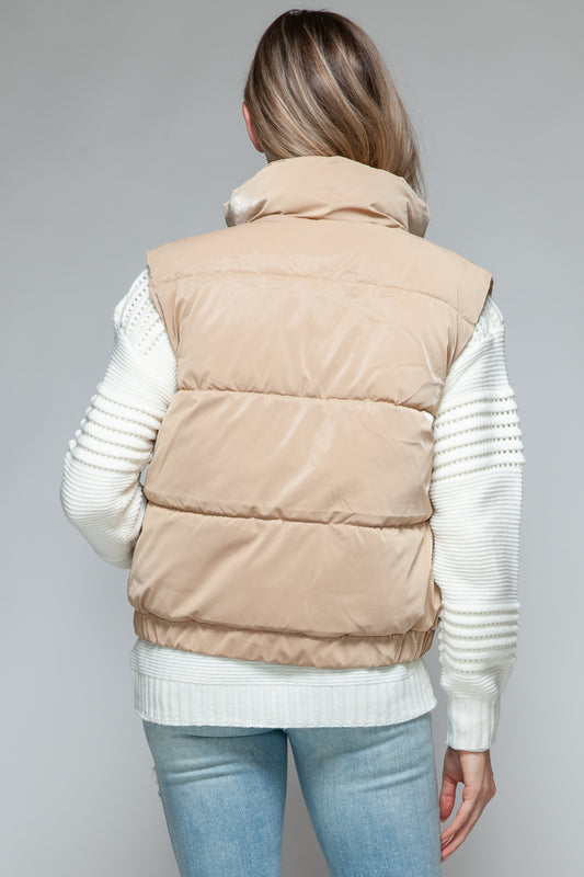 Snobbish Fine Fur Lining Quilted Vest Shirt Apparel Clothing Tops Ship from USA Shirts Snobbish USA Women Trendsi https://www.cyberehub.com