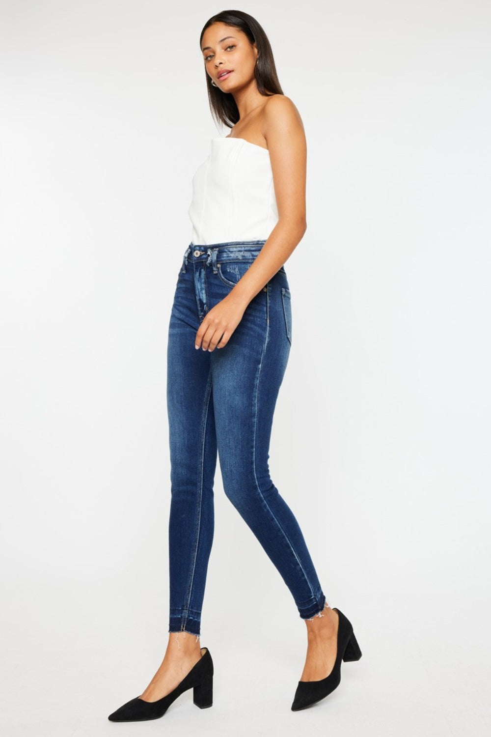 Kancan Full Size High Rise Ankle Skinny Jeans Bottoms Bottoms Clothing Kancan Ship from USA Women Trendsi https://www.cyberehub.com