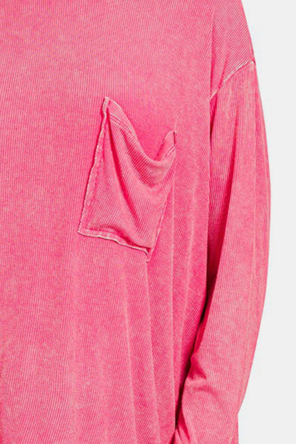 Zenana Round Neck Long Sleeve T-Shirt Apparel/Tops Ship from USA TikTok Tops Trendsi USPS Walmart Walmart Apparel Zenana Trendsi https://www.cyberehub.com