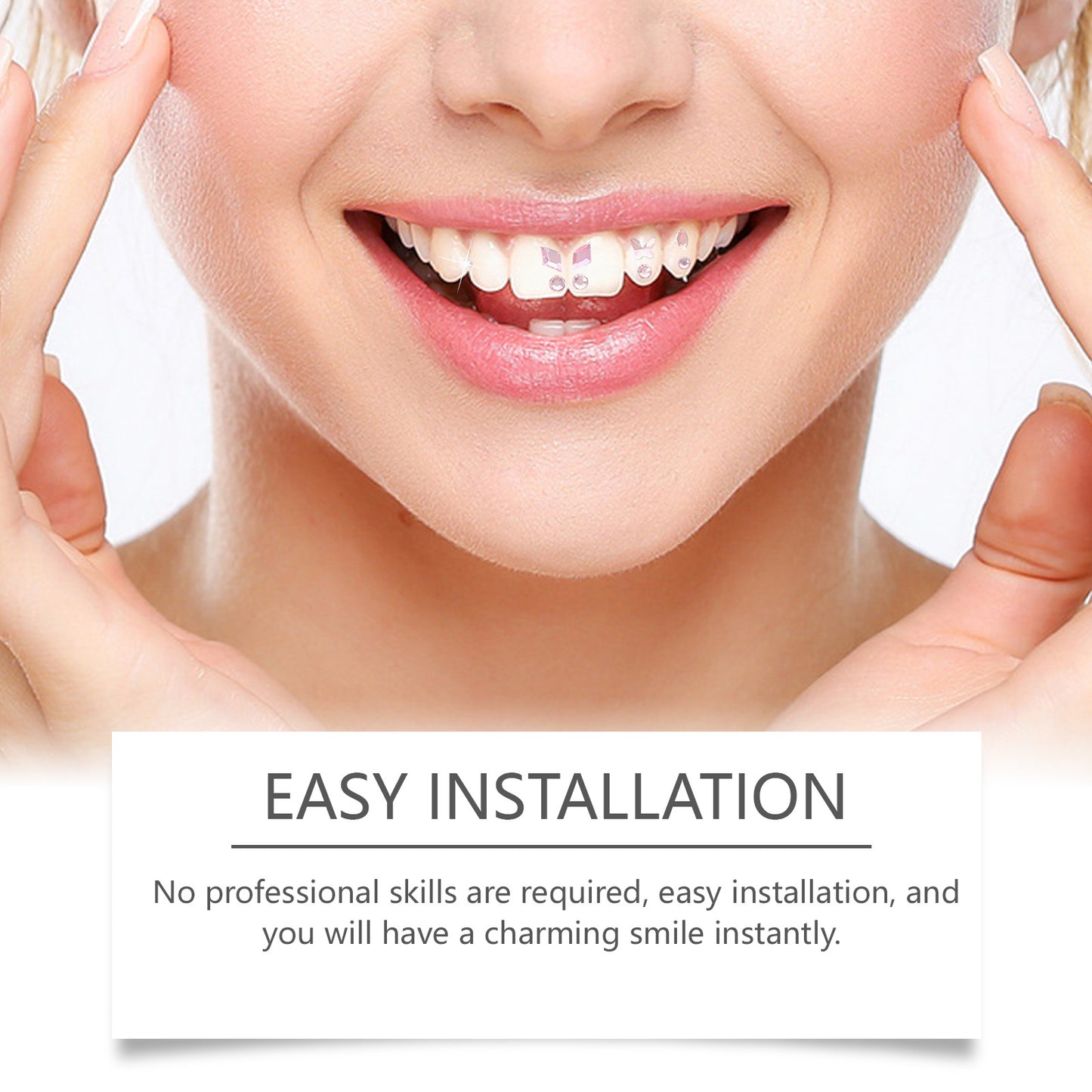 Dental Diamond Trim, Shine Beauty Stickers To Enhance Smile Brightness Lasting Easy Fit For All Tooth Types EELHOE eprolo https://www.cyberehub.com