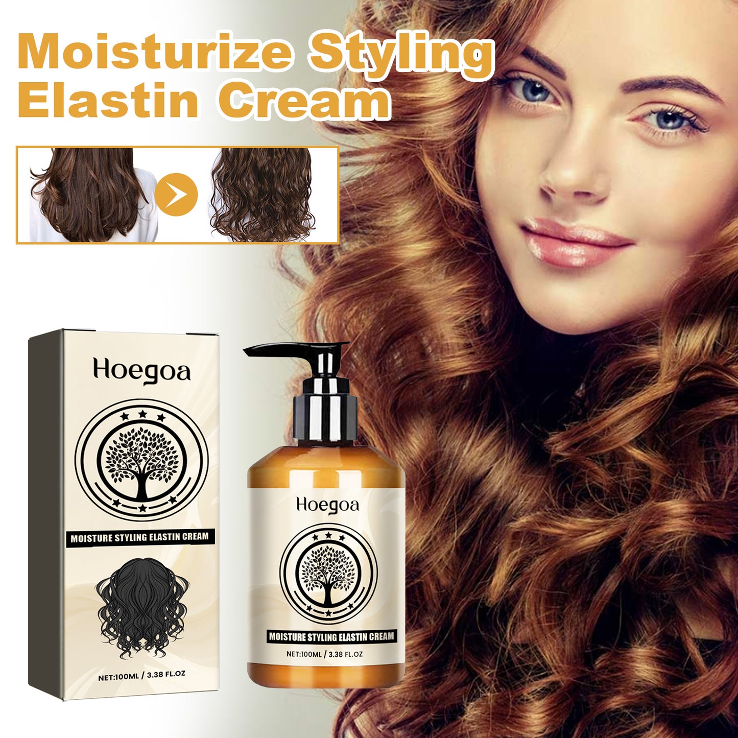 Moisturize Styling Elastin Cream, Curls Volumizing Shine Natural Puffiness Styling Conditioner Health Eprolo https://www.cyberehub.com
