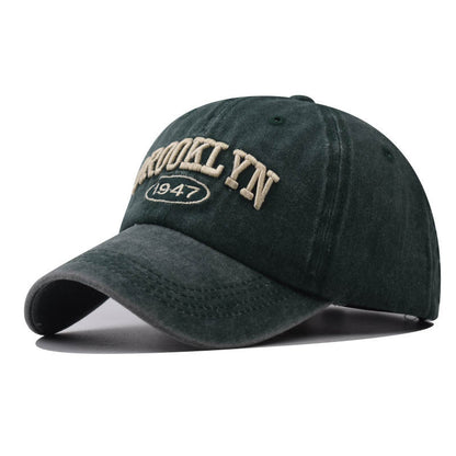 Men's And Women's Street Dance Personalized Cotton Embroidered Baseball Hat Brooklyn Dark Green Adjustable Apparel/Hat CJ Hat Ship From China CJ https://www.cyberehub.com