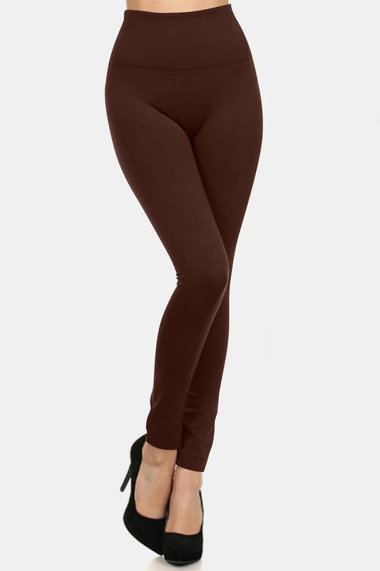 Yelete Full Size Seamless Fleece Lined Leggings Coffee Apparel Apparel Ship from USA TikTok Trendsi Yelete Trendsi https://www.cyberehub.com