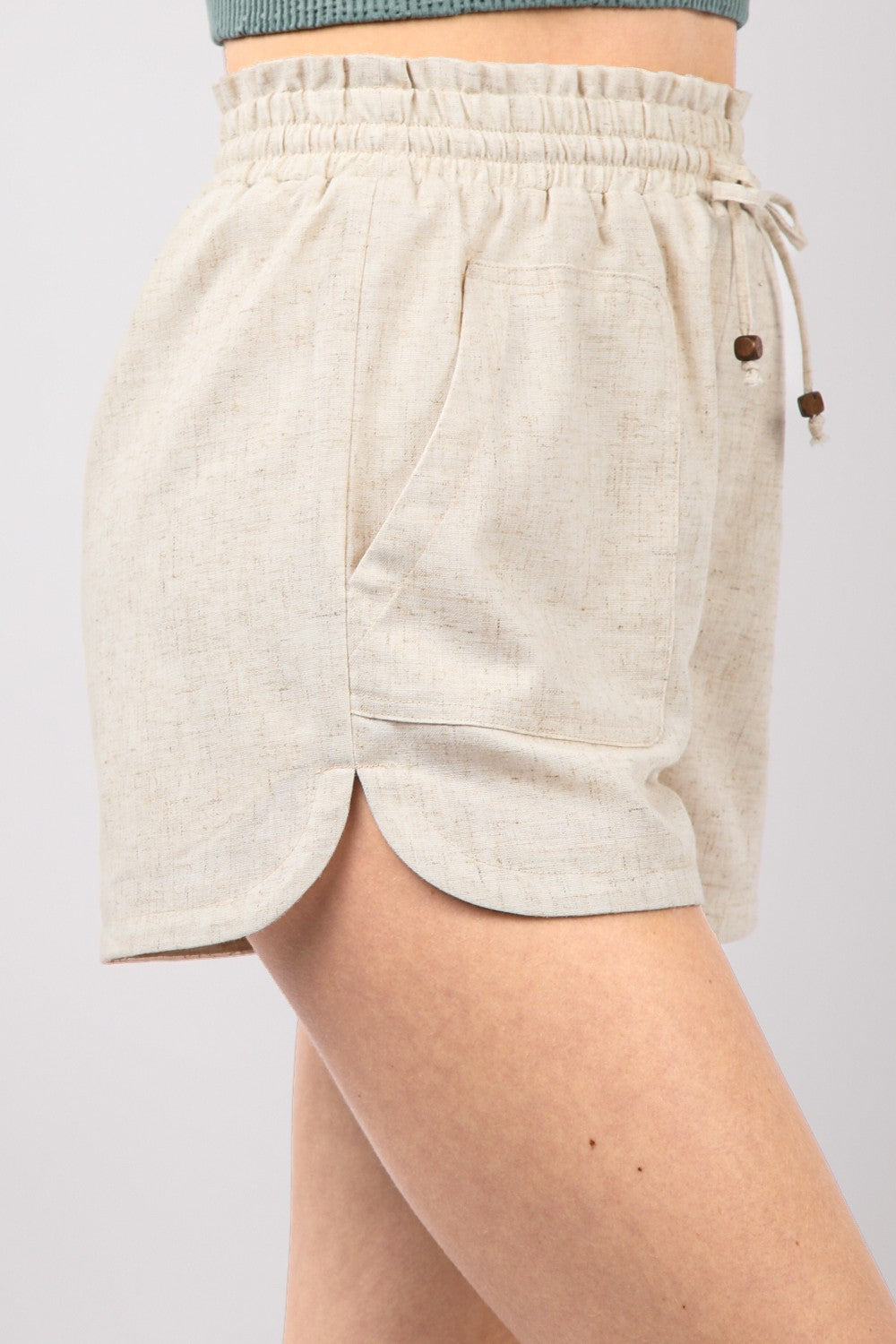 VERY J Drawstring Elastic Waist Linen Shorts Bottoms Bottoms Clothing Ship from USA VERY J Women Trendsi https://www.cyberehub.com