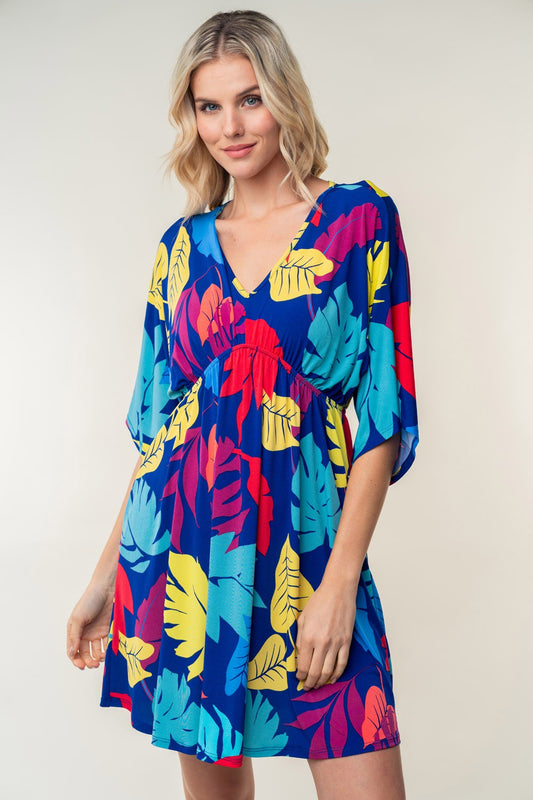 White Birch Full Size Printed V-Neck Mini Dress Multi Apparel/Dress Dress Ship from USA TikTok Trendsi USPS Walmart Walmart Apparel White Birch Trendsi https://www.cyberehub.com