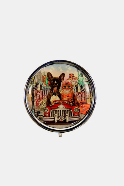 Nicole Lee USA Print Metallic Circular Large Pill Case City Drive One Size Nicole Lee USA Ship from USA TikTok USA Trendsi https://www.cyberehub.com
