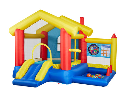 8 in 1 Inflatable Bounce House with Blower Basketball Hoop Ocean Balls Ring-toss Game Target and Sticky Ball Game for Kids Car Giga GNJ Out of stock Toys Walmart Giga https://www.cyberehub.com