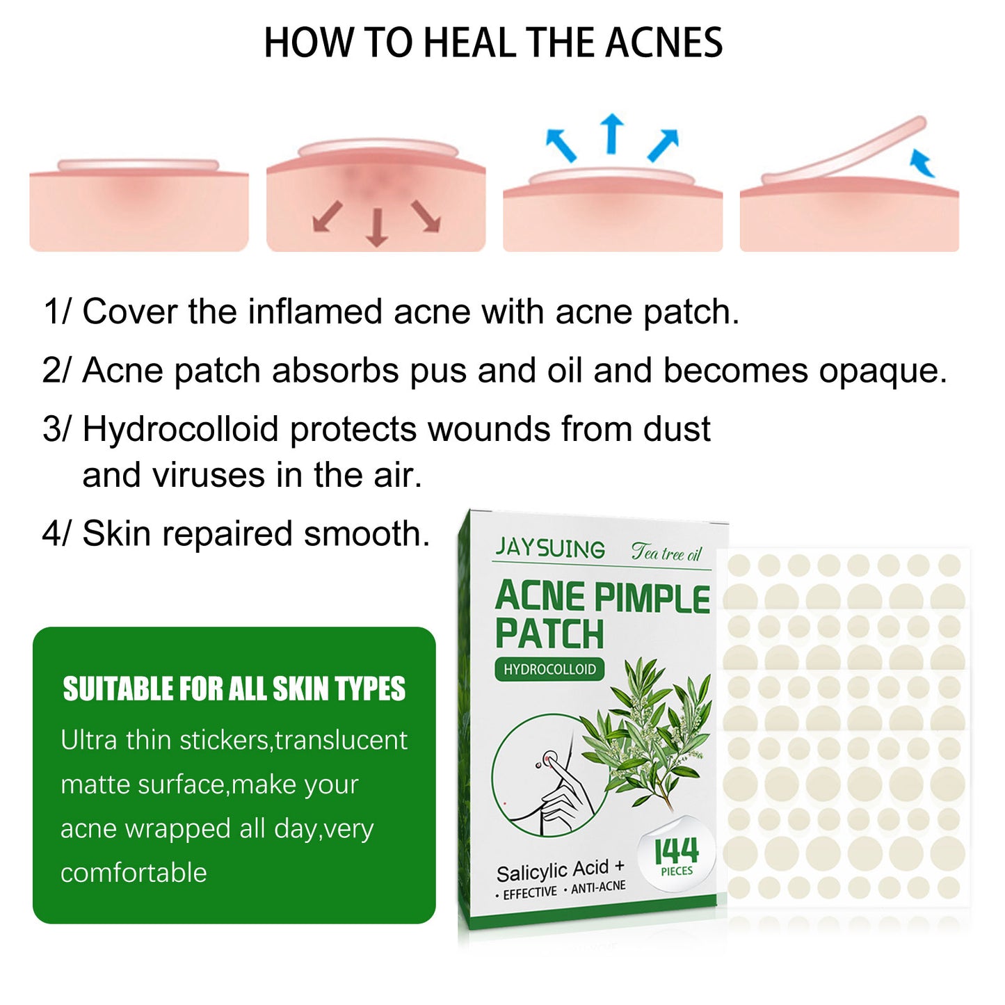 Waterproof Invisible Acne Patch Lighten Acne Acne Print Moisturizing Repair Clear Patch Health Eprolo https://www.cyberehub.com