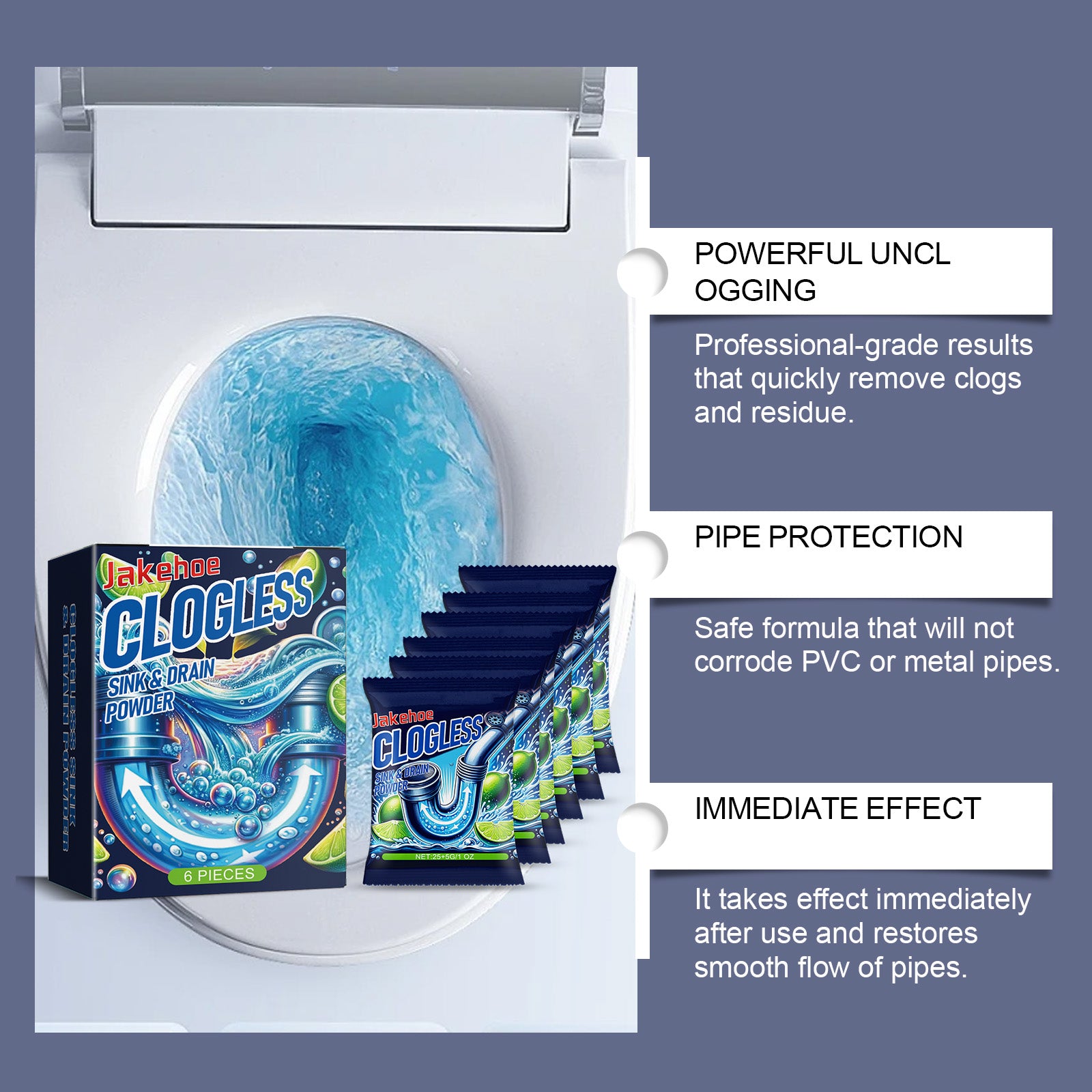 Jakehoe Pipe Dredging Powder, Kitchen Toilet Sewer Pipe Dissolving Odor Oil Blocking Cleaning Powder Home Eprolo https://www.cyberehub.com