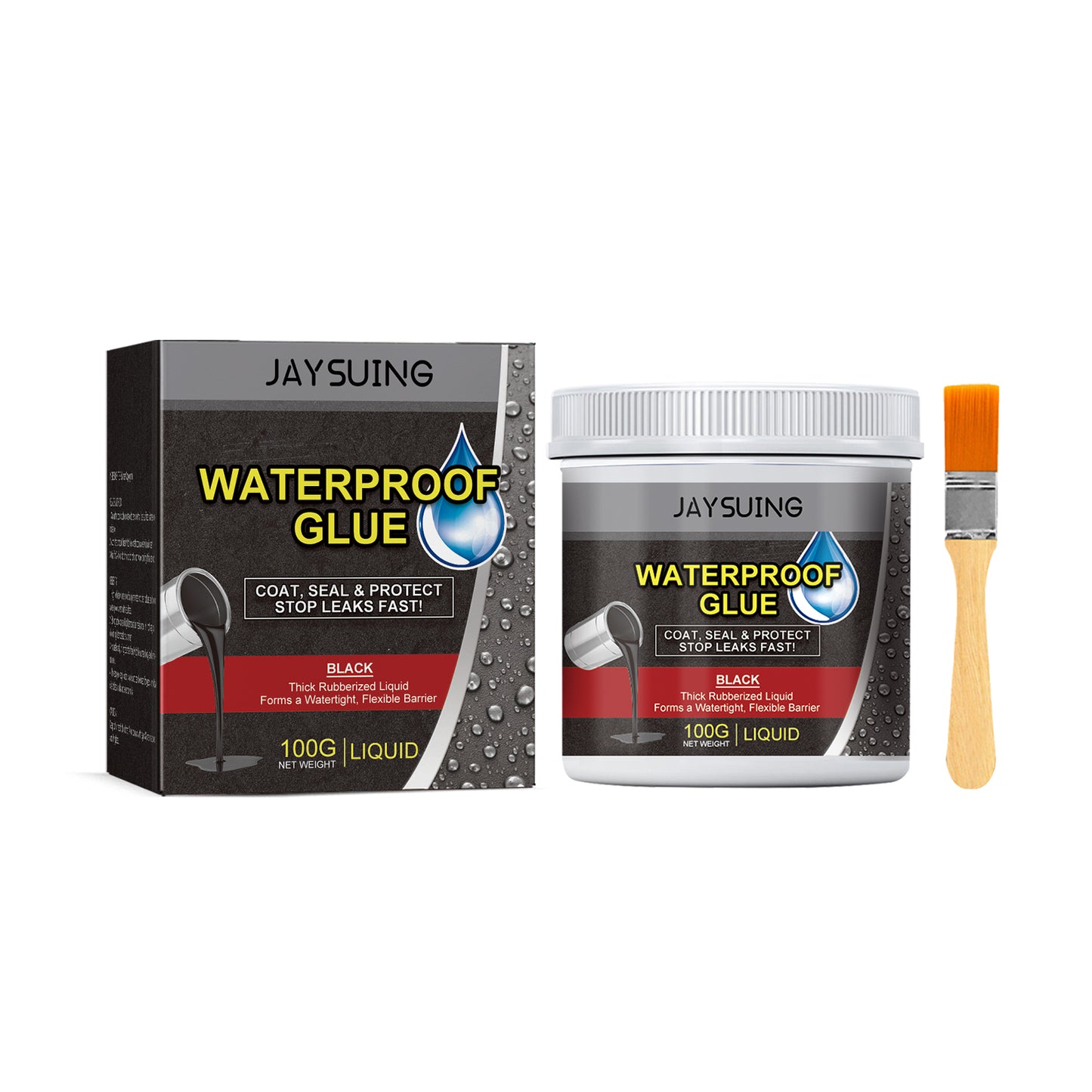Jaysuing Waterproof Glue, Bathroom Kitchen Plumbing Multi-Functional Repair Leak-Proof Transparent Waterproof Wall Paint Black Home & Garden Home Goods Eprolo https://www.cyberehub.com