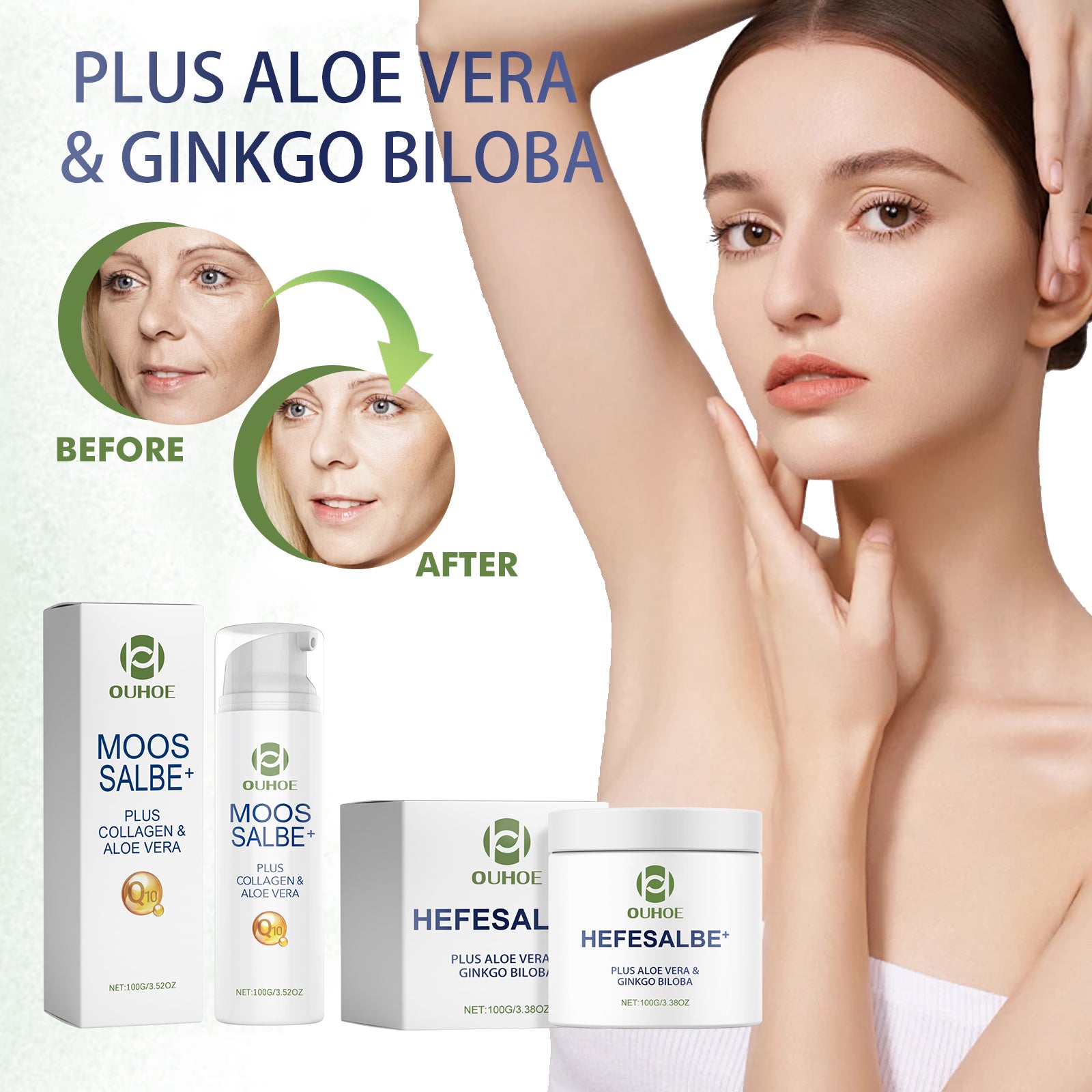 Plus Aloe Vera & Ginkgo Biloba, Anti-Aging And Smoothing Fine Lines & Wrinkles Facial Line Firming Facial Anti-Wrinkle Cream Health & Beauty Health Eprolo https://www.cyberehub.com