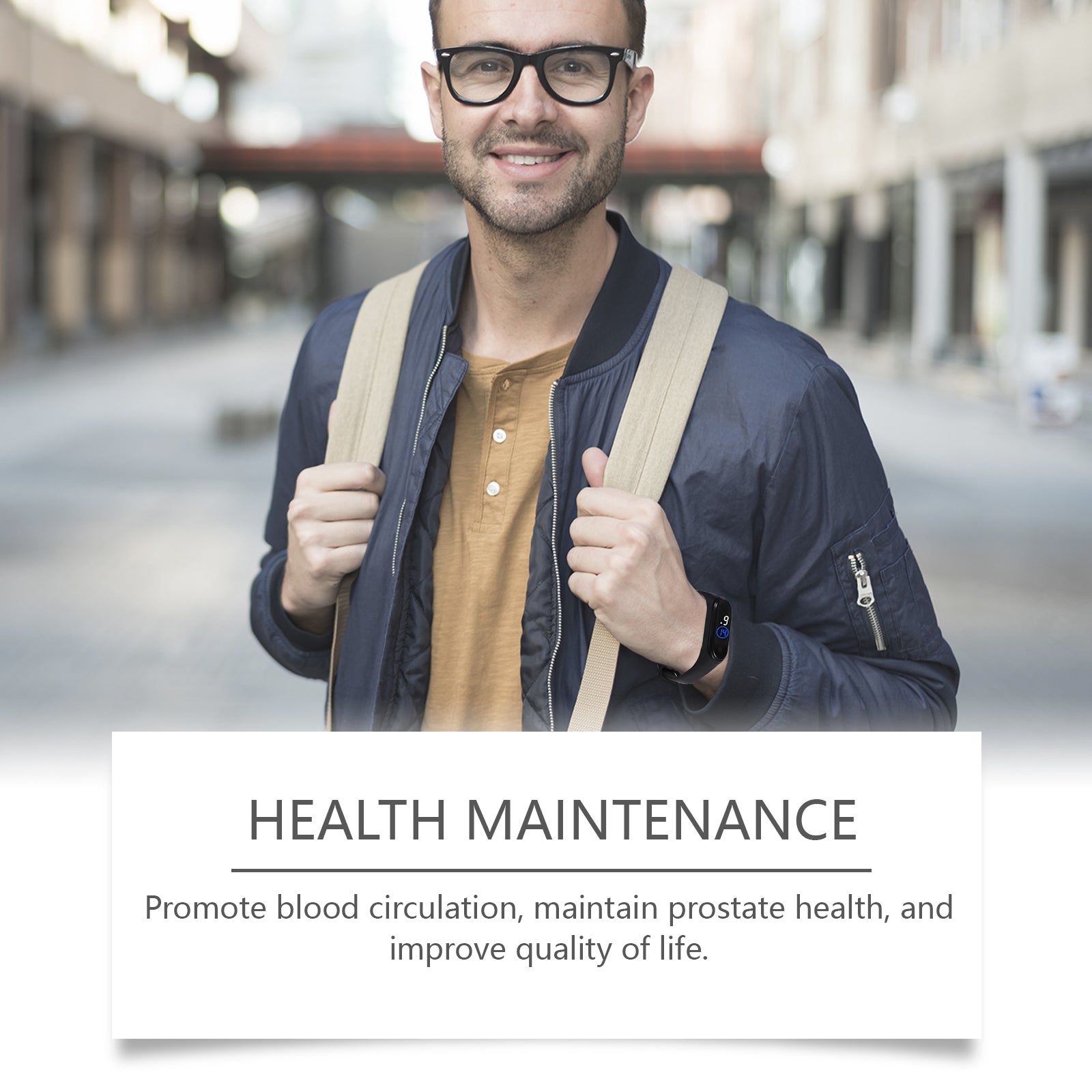 Men's Care Bracelet, Body Relief Discomfort Daily Portable Fashion Wear Gentle Care Bracelet HOLJKEA eprolo https://www.cyberehub.com