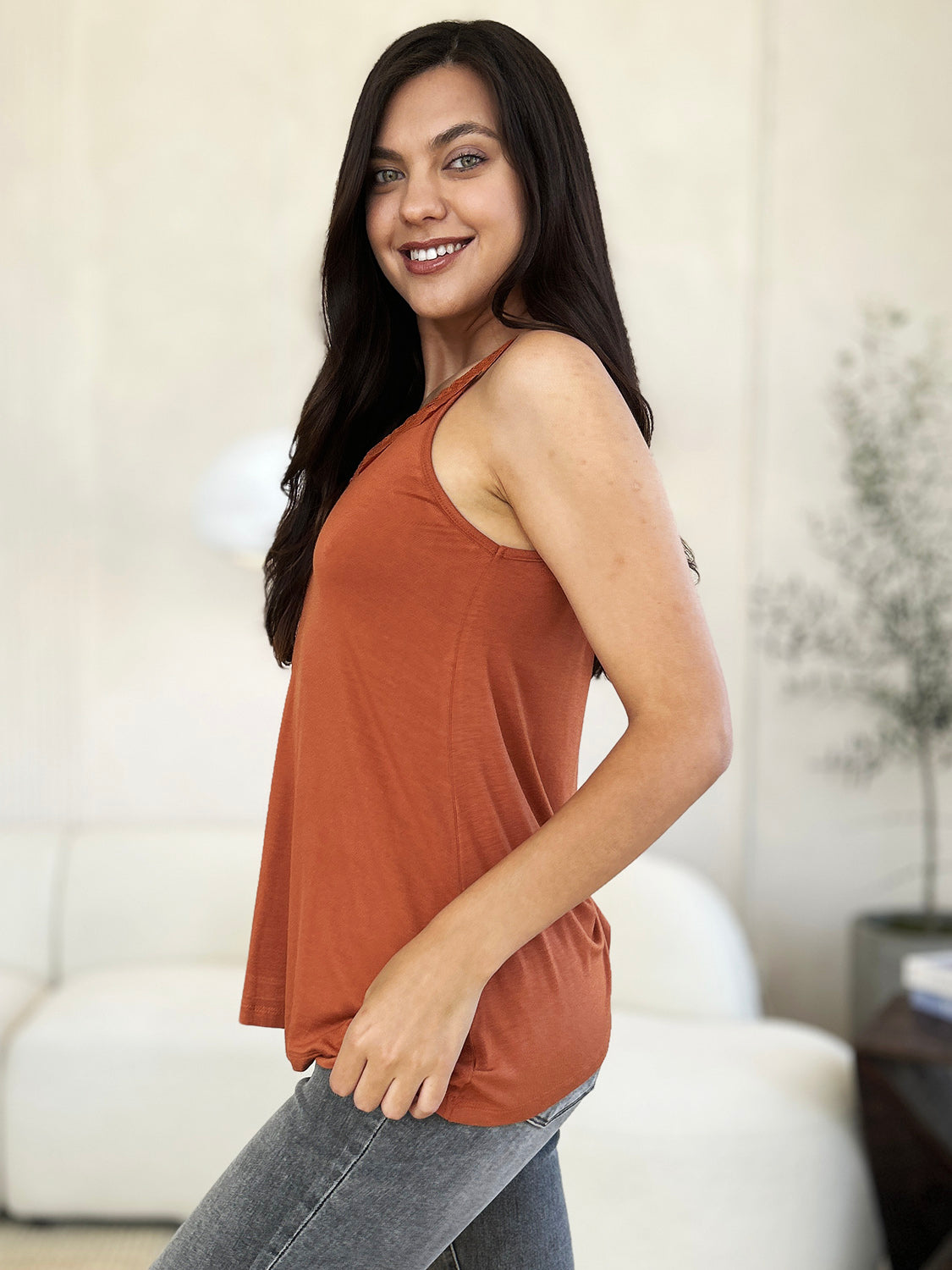 Basic Bae Full Size Lace Detail V-Neck Cutout Cami Apparel/Tops Basic Bae Ship from USA TikTok Tops Trendsi USPS Walmart Walmart Apparel Trendsi https://www.cyberehub.com