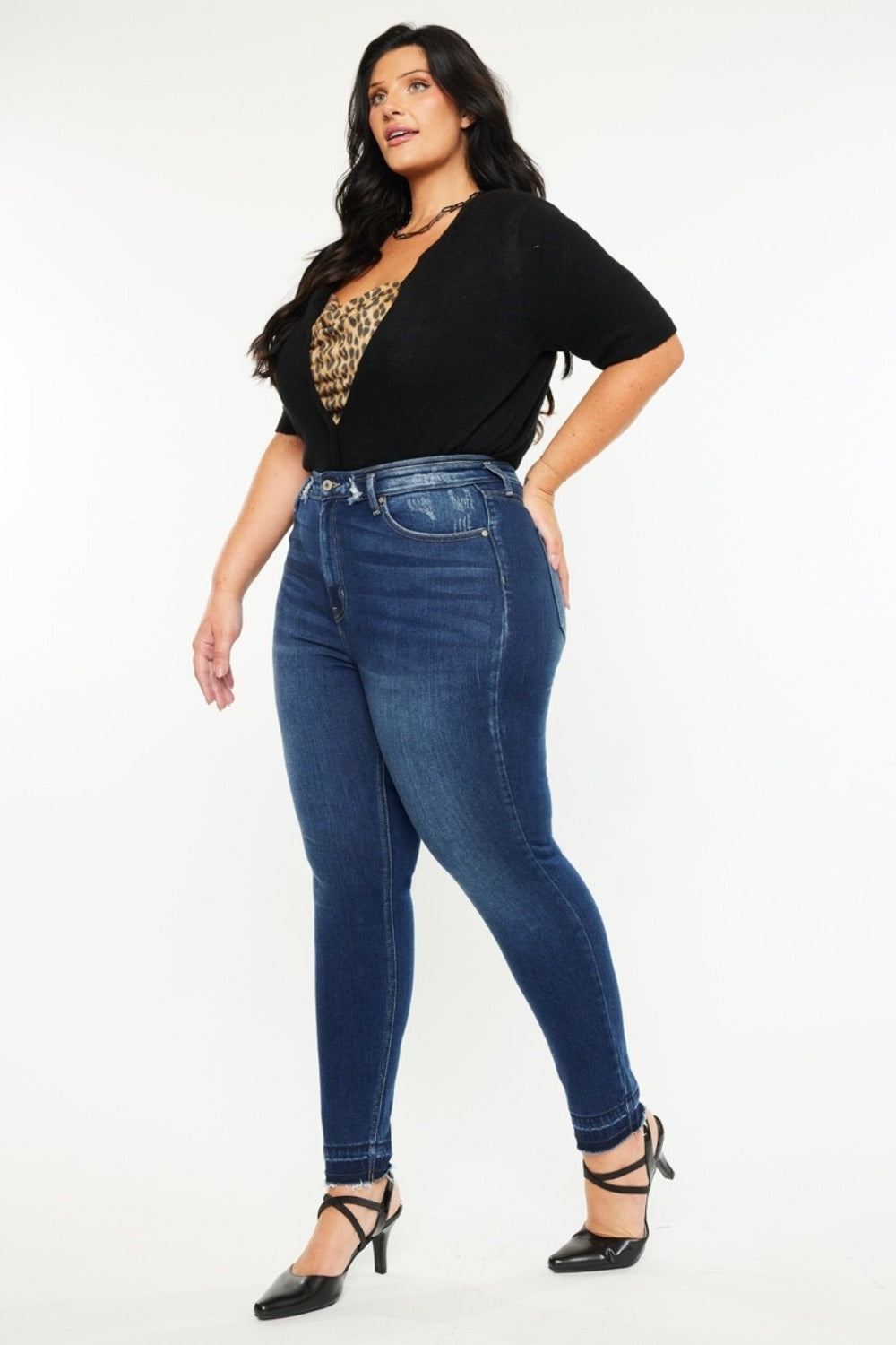 Kancan Full Size High Rise Ankle Skinny Jeans Bottoms Bottoms Clothing Kancan Ship from USA Women Trendsi https://www.cyberehub.com