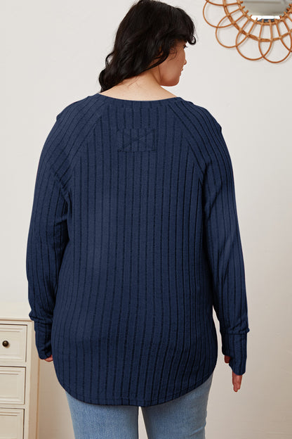 Basic Bae Full Size Ribbed Thumbhole Sleeve T-Shirt Apparel/Tops Basic Bae Ship from USA TikTok Tops Trendsi USPS Walmart Walmart Apparel Trendsi https://www.cyberehub.com