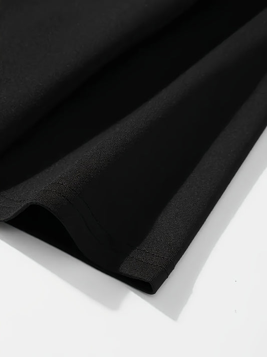 Extra Large Men's Letter Pattern Printed T-shirt - Soft Round Neck, Comfortable Fit, Slightly Elastic Knitted Fabric, Casual Summer T-shirt Apparel/Shirt/Graphic Shirt SNULLO https://www.cyberehub.com