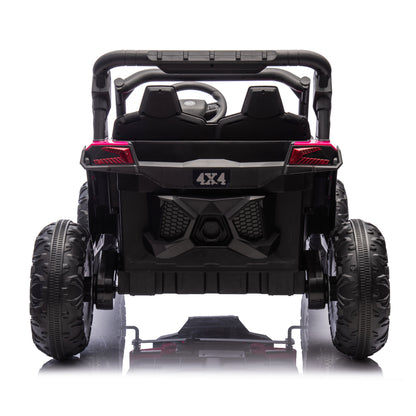 24V Two-Seater Kids Ride On UTV W/Parents Remote Control,Four-Wheel Suspension,Slow Start,Large wheel design,Anti-collision bar,Storage space,Music,USB,Bluetooth,Volume control,LED lights for Kids 3+. Giga Kids Toys Giga https://www.cyberehub.com