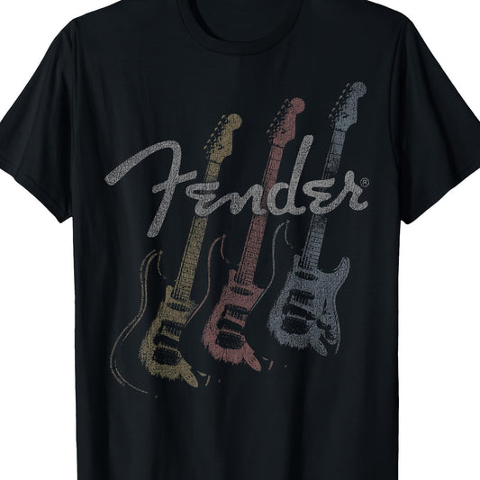 Stacked Guitar Faded T-shirt Apparel/Shirt/Graphic Shirt SNULLO https://www.cyberehub.com