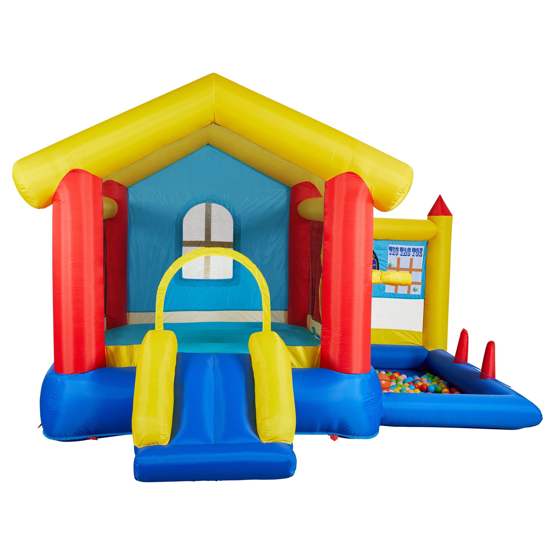 8 in 1 Inflatable Bounce House with Blower Basketball Hoop Ocean Balls Ring-toss Game Target and Sticky Ball Game for Kids Car Giga GNJ Out of stock Toys Walmart Giga https://www.cyberehub.com