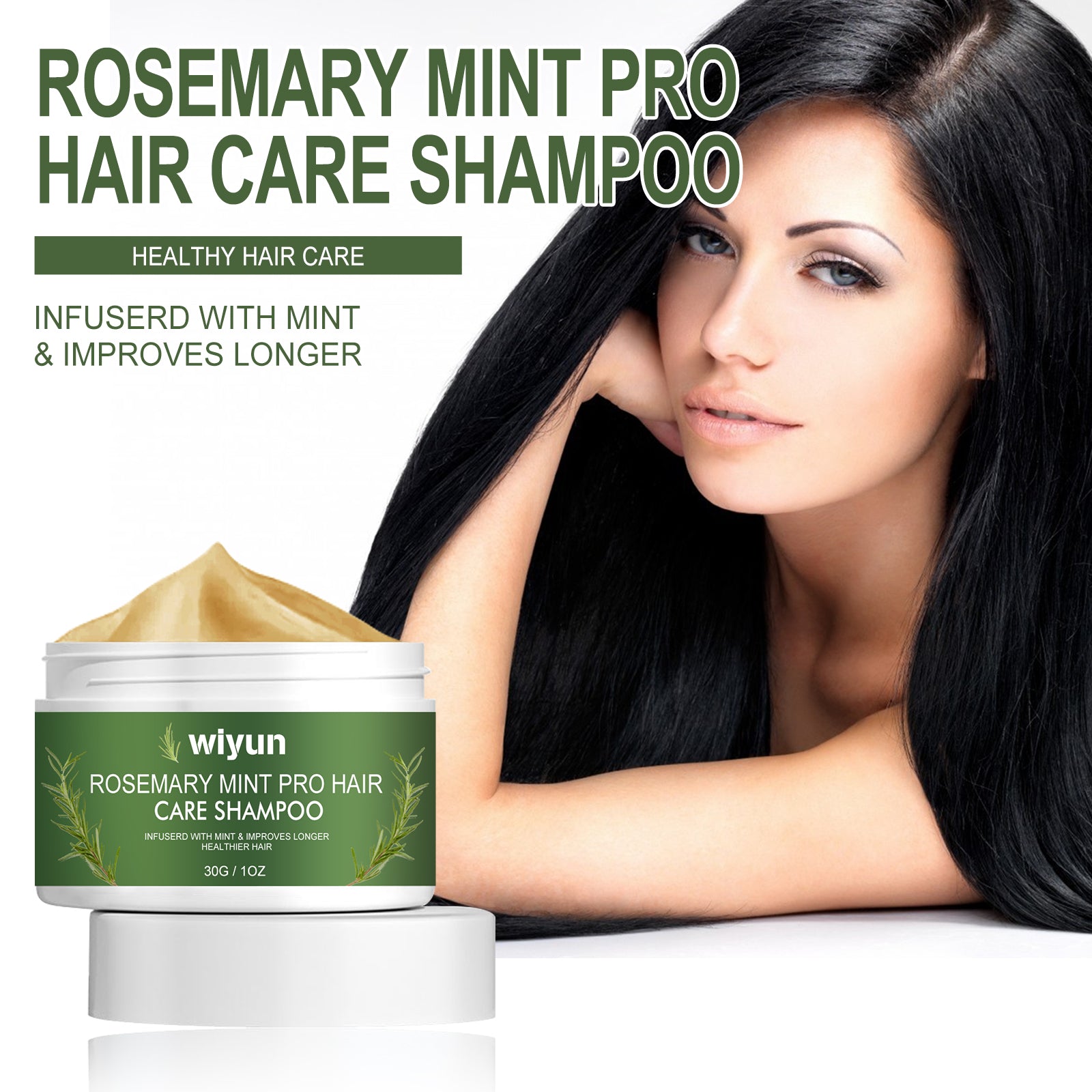 Rosemary Mint Pro Hair Care Shampoo, Scalp Massage Cleaning Care Repair Bifurcation Strong, Supple And Dense Hair Health & Beauty Health Eprolo https://www.cyberehub.com