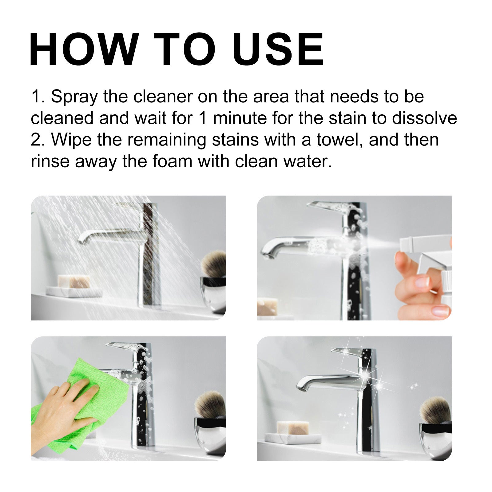 Jakehoe Bathroom Foam Cleaner Toilet, Toilet, Bathtub, Wash Basin, Tile Stain Remover, Descaling Cleaning Spray Home & Garden Health & Beauty Under 10 UniversalMaax https://www.cyberehub.com
