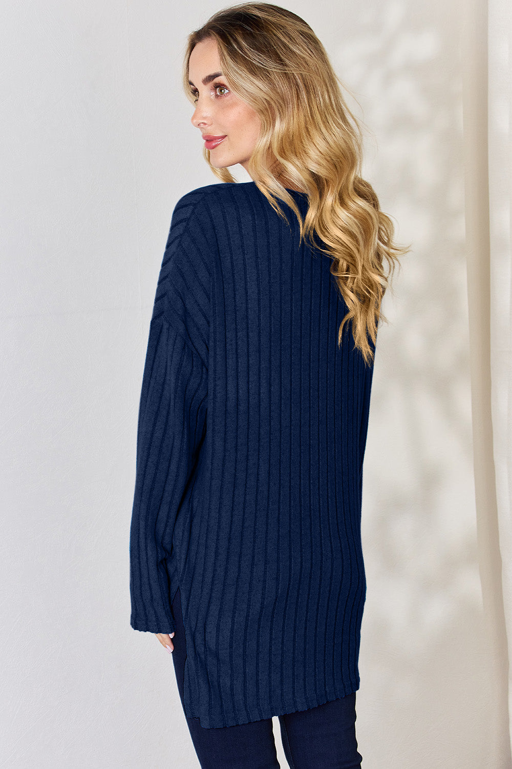 Basic Bae Full Size Ribbed Half Button Long Sleeve High-Low T-Shirt Apparel/Tops Basic Bae Ship from USA TikTok Tops Trendsi USPS Walmart Walmart Apparel Trendsi https://www.cyberehub.com