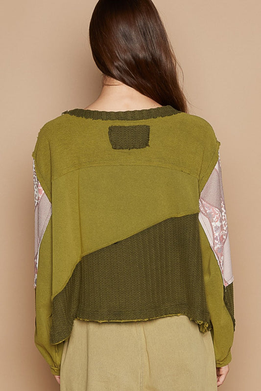POL Long Sleeve Cut Sew Peace Emblem Top Apparel/Tops POL Ship from USA TikTok Tops Trendsi USPS Walmart Walmart Apparel Trendsi https://www.cyberehub.com