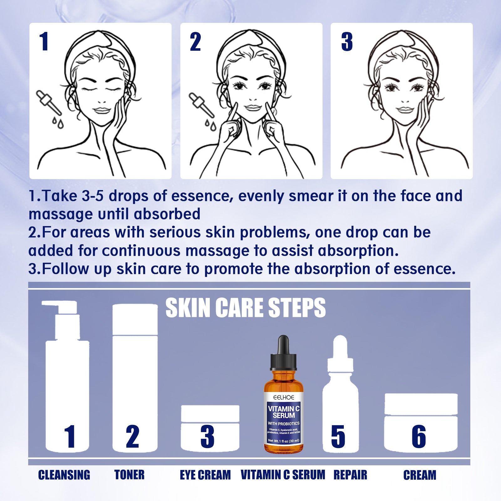 Anti-aging Vitamin C Facial Essence, Reduces Spots Acne Fine Lines, Moisturizes Facial Essence Health Eprolo https://www.cyberehub.com