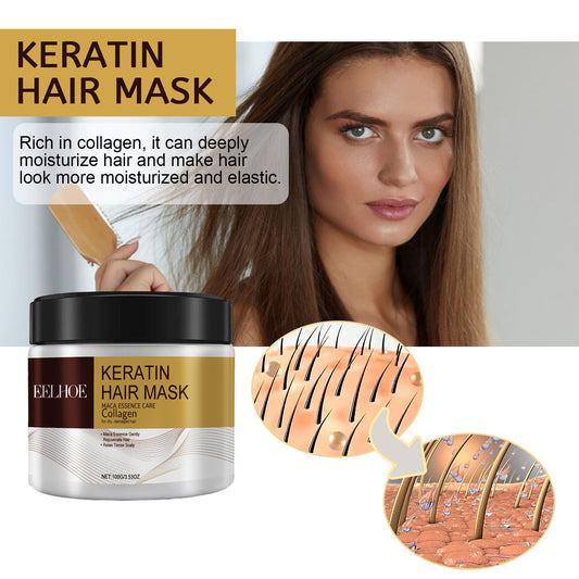 EELHOE Repair Moisturizing Hair Mask Deep Moisturizing Repair Damaged Hair Dry Split Knot Hair Mask Health Eprolo https://www.cyberehub.com